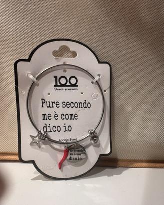 Bracciale rigido  “pure secondo me è come dico io”