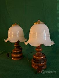 Coppia di abat-jour/ lampade comodino d’epoca