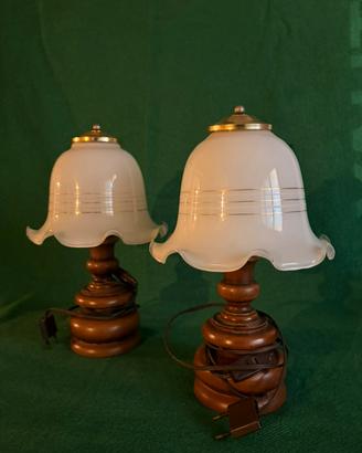Coppia di abat-jour/ lampade comodino d’epoca