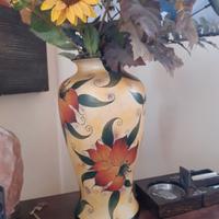VASO DA SALOTTO CON DECORAZIONE FLOREALE