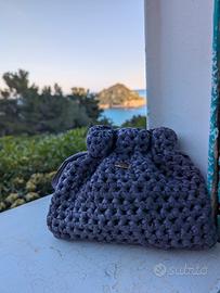 Pochette ecopelle fatta a mano