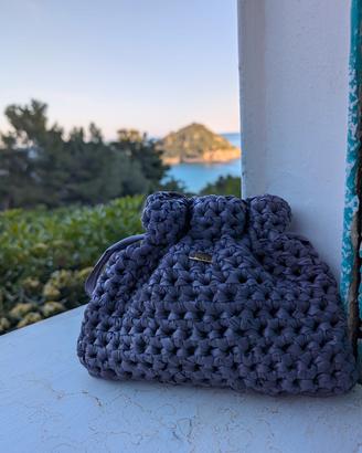 Pochette ecopelle fatta a mano
