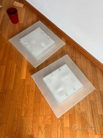 Plafoniere in vetro satinato