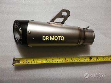 TERMINALE SCARICO ACCIAIO NERO ingresso 51