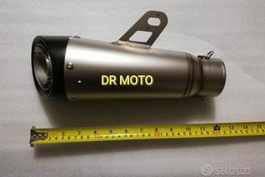 TERMINALE SCARICO ACCIAIO NERO ingresso 51