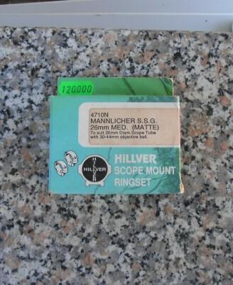 Hillver scope mount ringset mannlicher s.s.g