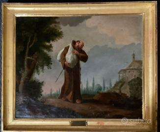 Ritorno al convento olio su tela XIX secolo