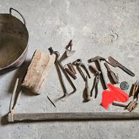 attrezzi vintage collezione vetrine