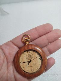 Raro Orologio da Tasca Lee Engineer in Legno
