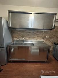 Lavello INOX armadiato