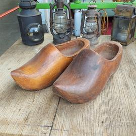 Vecchi Zoccoli in legno originali Olandesi