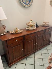 Credenza grattarola in legno massiccio