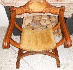 sedia dantesca savonarola rinascimentale SVENDITA