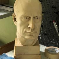 Busto in marmo di carrara anni 20/30 di Mussolini