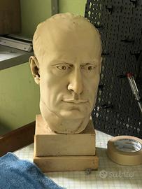 Busto in marmo di carrara anni 20/30 di Mussolini