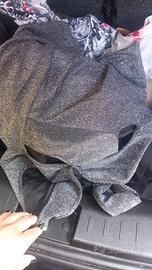 vestito argento brillantinato