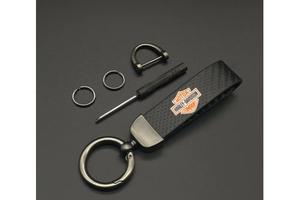 PORTACHIAVI HARLEY DAVIDSON in TRAMA DI CARBONIO