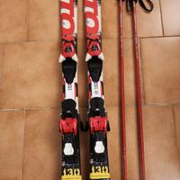 Sci per ragazzino Atomic cm 130 con attacchi