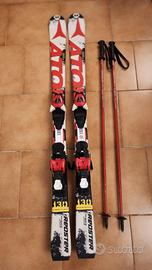 Sci per ragazzino Atomic cm 130 con attacchi