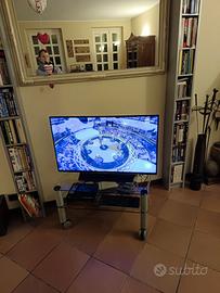 CARRELLO PORTA TV IN CRISTALLO