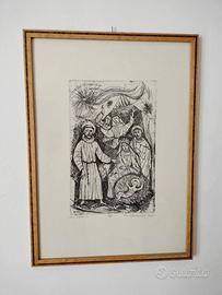 Acquaforte di Carlo Bonacina, 1979. Copia 5/10.