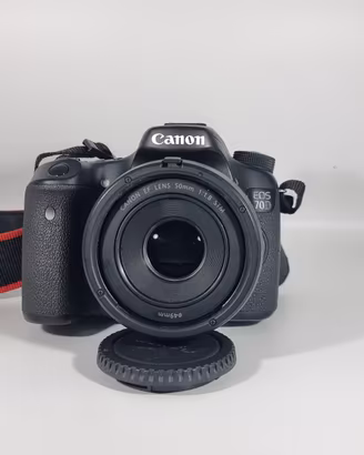 Canon EOS 70D + 50mm f/1.8 STM + Accessori