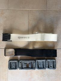 Cinture pesi sub elastica Mares Omer + 5 kg piombi