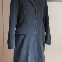 Cappotto Midi donna in lana colore grigio