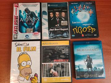 Blocco dvd film + gioco pc
