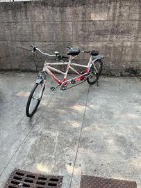 Tandem Atala Trekking Bianco-Rosso 21V