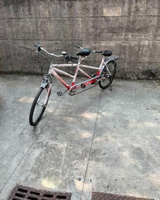 Tandem Atala Trekking Bianco-Rosso 21V
