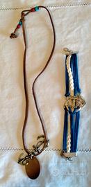 Collana e braccialetto stile marinaro