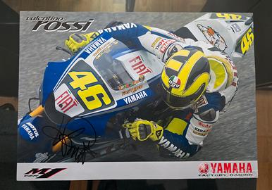 Poster Valentino Rossi Yamaha 2004 autografato ori