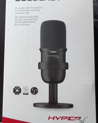 Microfono HyperX SoloCast - NUOVO, mai usato 