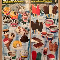 SAMMONTANA gelati cartelli anno 1977 originali