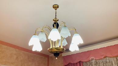 Eleganti lampadario e abat jour