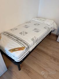 Rete a doghe piu materasso singolo