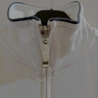 Champion Felpa aperta avanti con cerniera, bianca