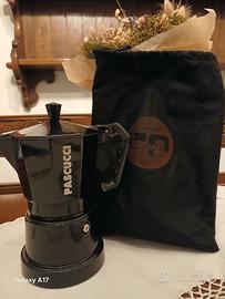 Moka PASCUCCI Nera Lucida 6 Tazze NUOVA