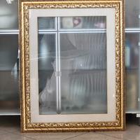 Cornice Vintage con vetro ben conservata
