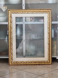 Cornice Vintage con vetro ben conservata