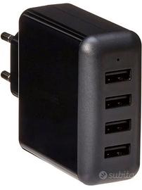 Caricabatterie da parete per 4 dispositivi