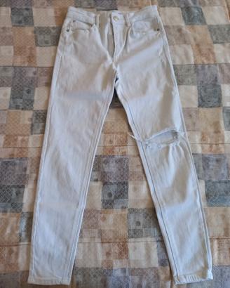 Jeans bianchi elasticizzati tg.38EU=42IT