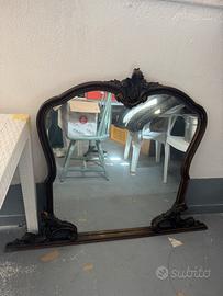 Specchio vintage in legno, anni 60