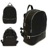 Zaino Donna Vera Pelle Nero Borsa Zainetto Viaggi