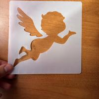 Set di stencil con angeli –  ideale decorare ogget