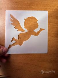 Set di stencil con angeli –  ideale decorare ogget