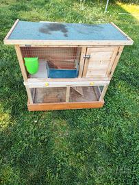 gabbia per criceto, porcellini d'india, conigli