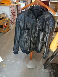 giacca pelle nera taglia XL Fingerhut fashions