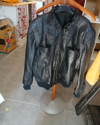 giacca pelle nera taglia XL Fingerhut fashions